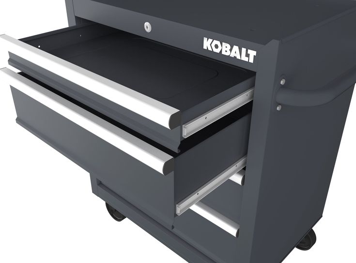 Kobalt 26.7-in W x 33-in H 4-Drawer Steel Rolling Tool Cabinet (Gray)