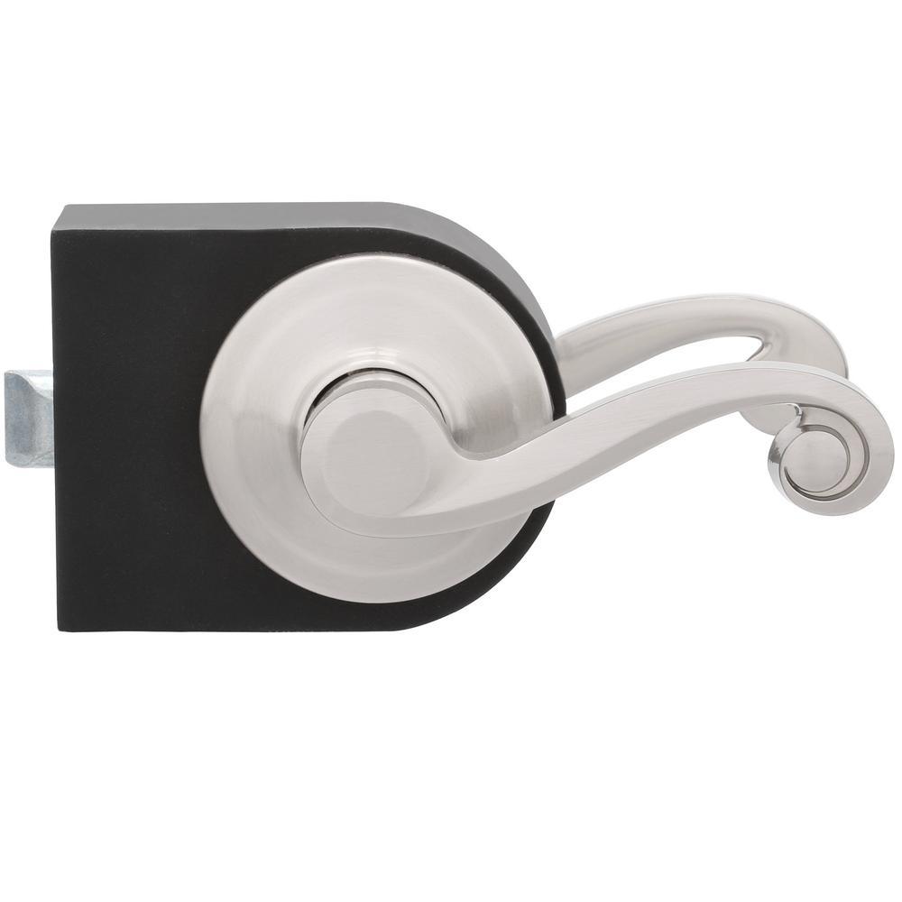 Lido Satin Nickel Passage Hall/Closet Door Lever Featuring Microban Antimicrobial Technology - Super Arbor