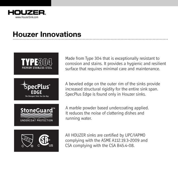 HOUZER Opus Series Undermount 13.6 in. Single Bowl Lavatory Sink with Overflow in Stainless Steel