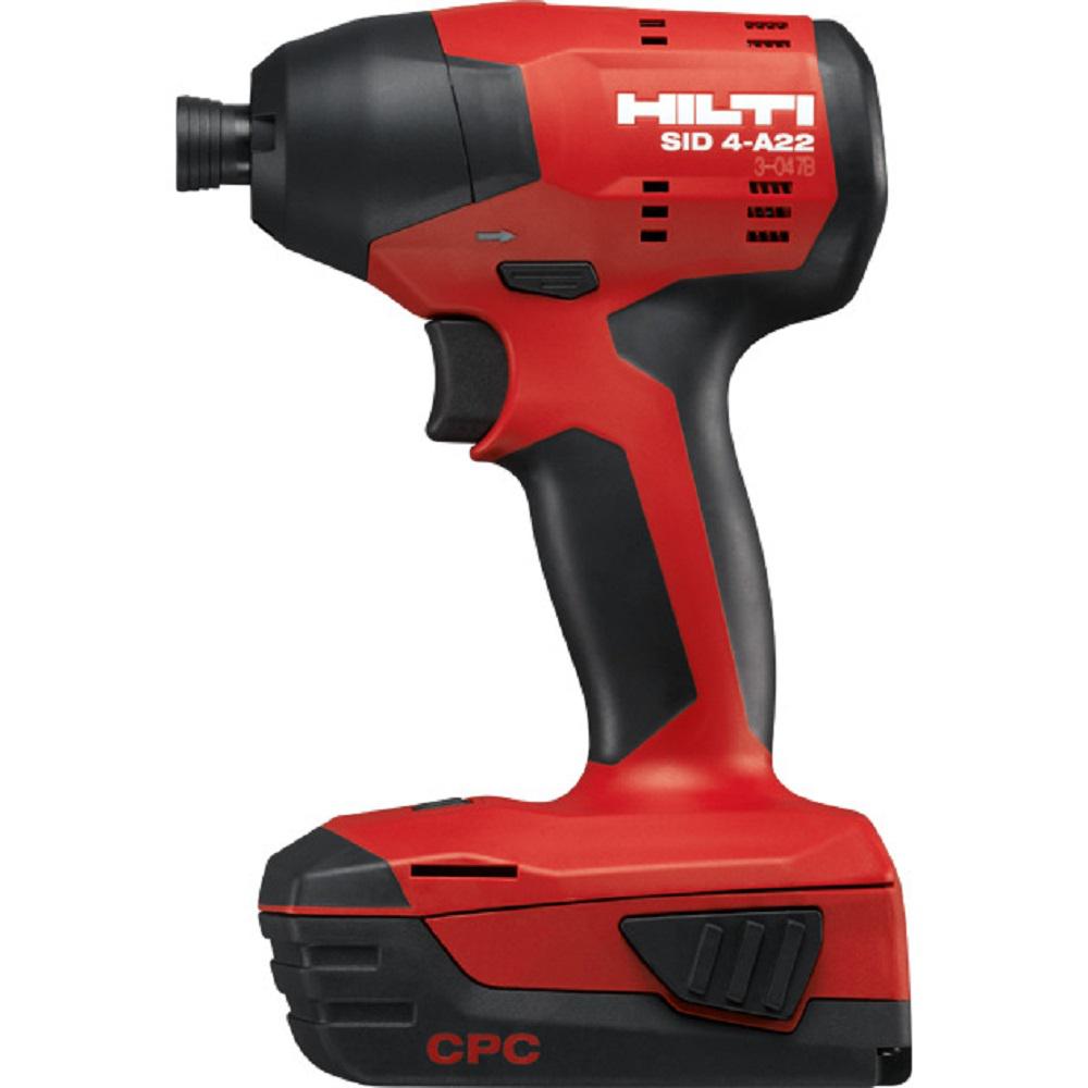 22-Volt Lithium-Ion 1/4 in. Hex Cordless Brushless SID 4 Compact Impact Driver with 3 gear speed and DC Car Charger - Super Arbor