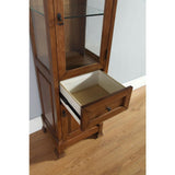Brookfield 20.50 in. W x 16.25 in. D x 65 in. H Double Door Floor Cabinet in Country Oak - Super Arbor