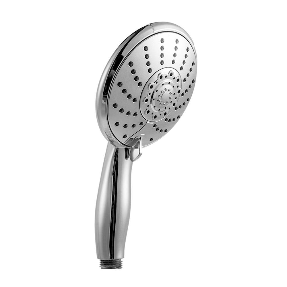 5-Spray Patterns 5 in. Wall Mount Dual Shower Heads with Adjustable Slide Bar and Stainless Steel Hose in Brushed Nickel - Super Arbor