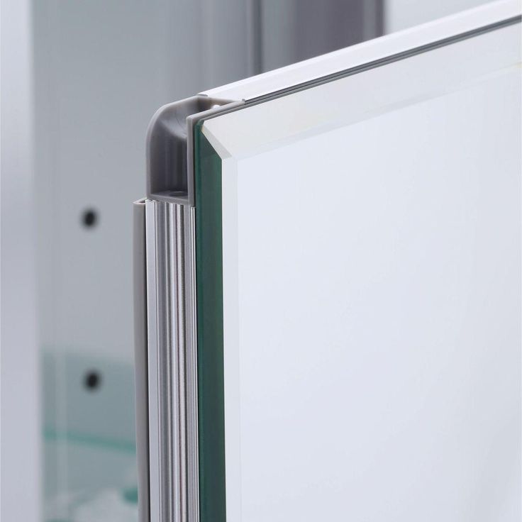 36 in. W x 30 in. H Frameless Recessed or Surface-Mount Bi-View Bathroom Medicine Cabinet with Beveled Mirror
