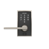 Schlage Century Touch Electronic Door Lock Deadbolt and Latitude Lever, Matte Black