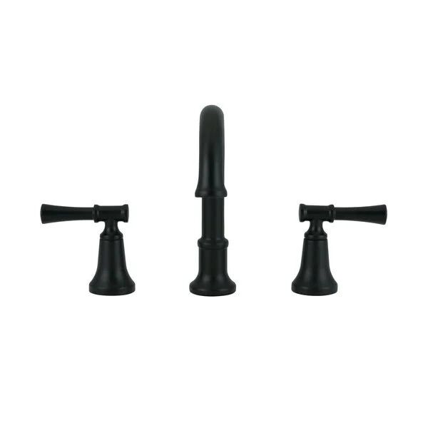 Chamberlain 8 in. Widespread 2-Handle Bathroom Faucet in Matte Black