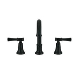 Chamberlain 8 in. Widespread 2-Handle Bathroom Faucet in Matte Black