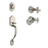 Heritage Black Door Handleset and Colonial Knob Trim - Super Arbor