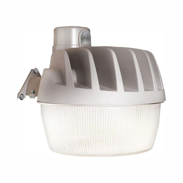 Gray Outdoor LED Area and Wall Dusk to Dawn Security Light with Replaceable Photo Control, 5500 Lumens