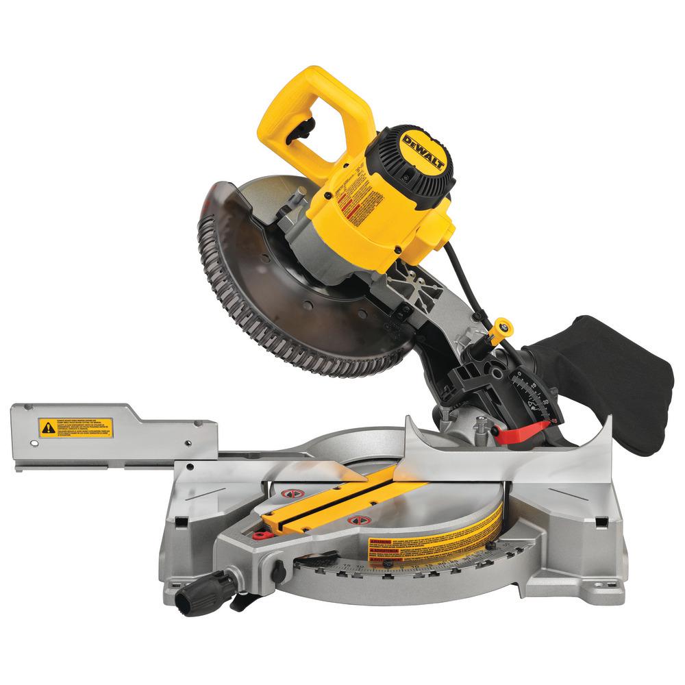 15 Amp Corded 10 in. Compound Single Bevel Miter Saw - Super Arbor