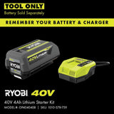 RYOBI 40-Volt Lithium-Ion Cordless Leaf Vacuum/Mulcher with 4.0 Ah Battery and Charger Included