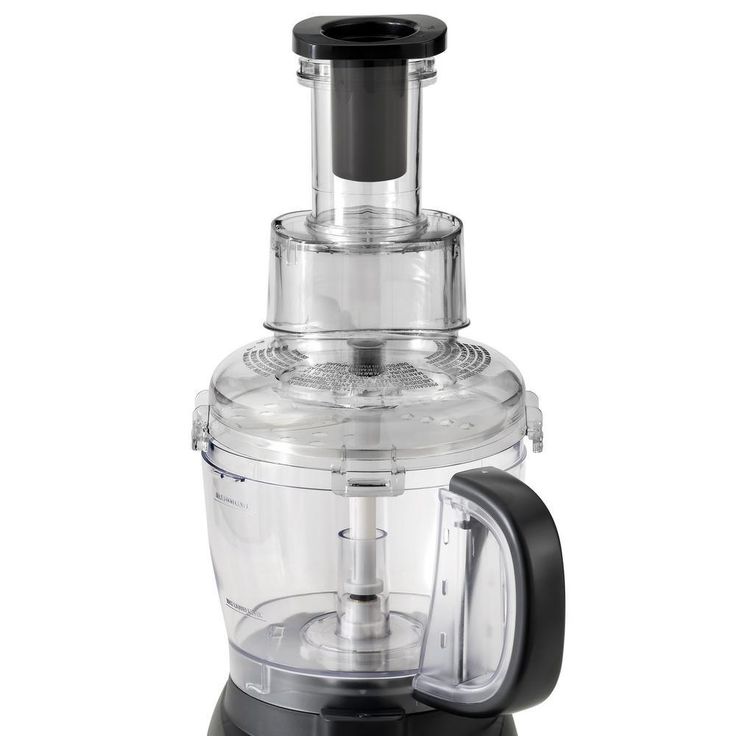 Wide Mouth 10-Cup 2-Speed Black Food Processor
