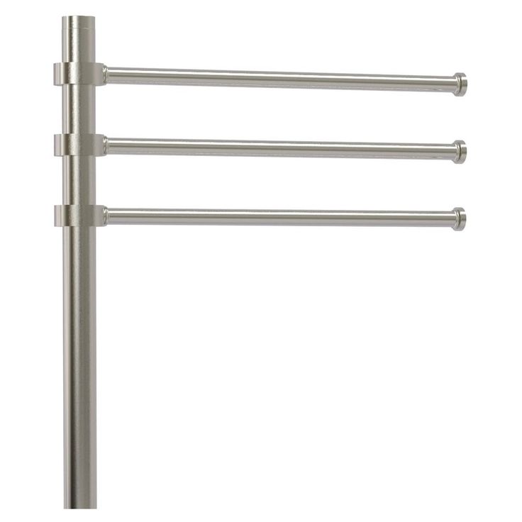 Allied Brass Satin Nickel Freestanding Towel Rack