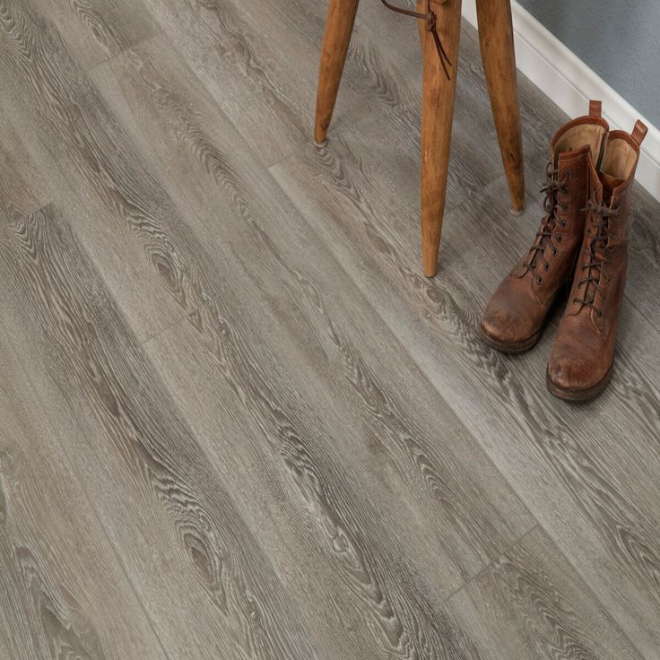 CALI Mute step Breakwater Oak Gray 20-mil x 7-in W x 48-in L Waterproof Interlocking Luxury Vinyl Plank Flooring (24.03-sq ft/ Carton)