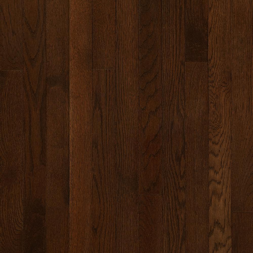 Bruce Plano Oak Gunstock 3/4 in. Thick x 2-1/4 in. Wide x Varying Length Solid Hardwood Flooring (20 sq. ft. / case) - Super Arbor