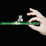 1-Spray 11.81 in. Single Wall Mount Fixed Rain Shower Head in Green - Super Arbor