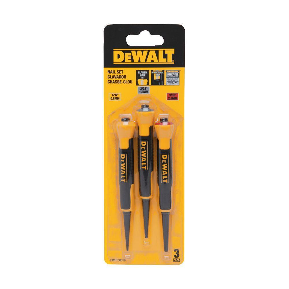 1/32 in., 2/32 in., 3/32 in. Bi-Material Nail Set (3-Piece) - Super Arbor