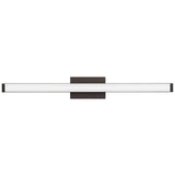 Contemporary Square 3-Light Bronze 3K LED Vanity Light