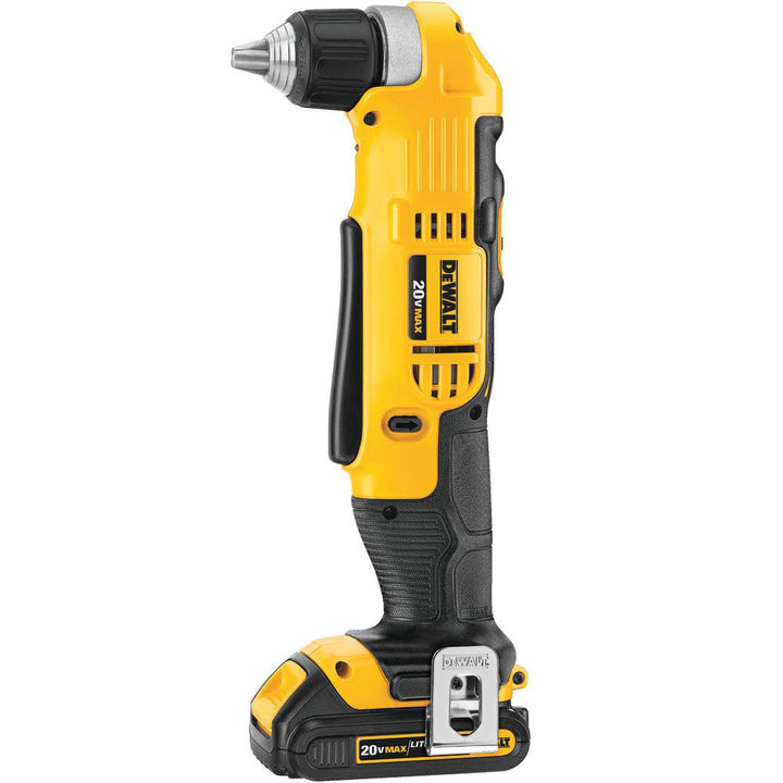 20-Volt MAX Lithium-Ion Cordless Compact Right Angle Drill Kit with Battery 1.5Ah, Charger and Bag - Super Arbor