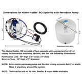 Artesian Full Contact with Permeate Pump Under Sink Reverse Osmosis System
