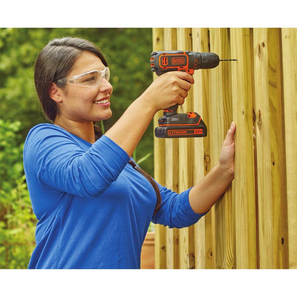 20-Volt MAX Lithium-Ion Cordless 3/8 in. Drill/Driver with Battery 1.5Ah and Charger - Super Arbor