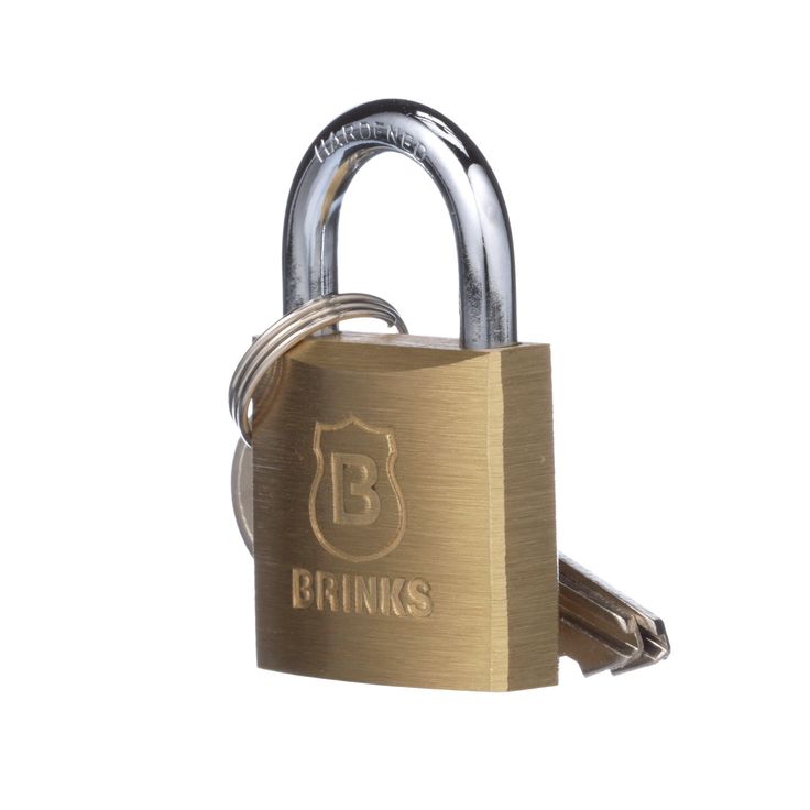Brink's 30mm Keyed Solid Brass Padlock