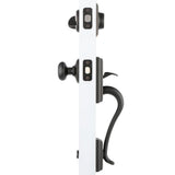 Addison Aged Bronze Single Cylinder Deadbolt with Georgian Knob Door Handleset - Super Arbor