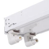 2-Light White Ceiling Commercial Strip Fluorescent Light - Super Arbor