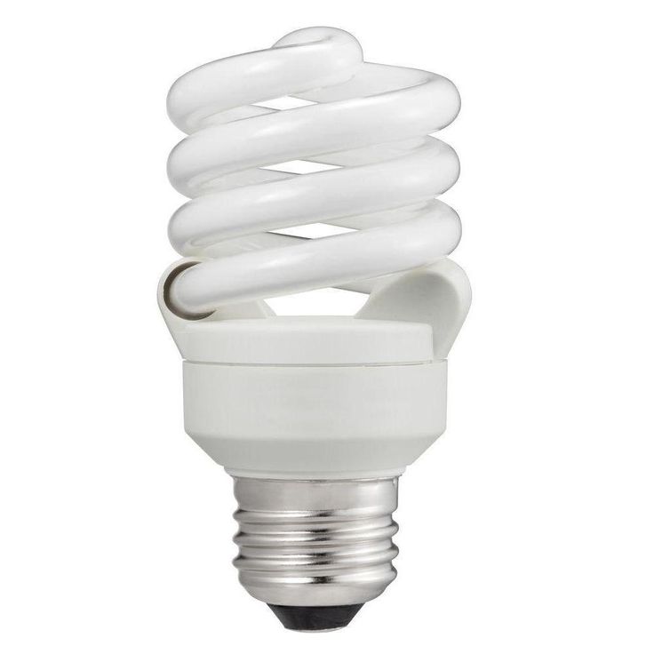 60-Watt Equivalent T2 A-Line Spiral CFL Light Bulb Cool White (4100K)