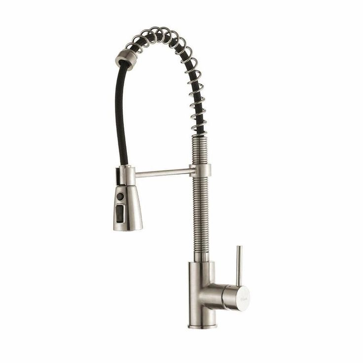 Kraus Premier Kitchen Faucet Stainless Steel 1-Handle Deck-Mount Pre-rinse Handle Kitchen Faucet