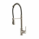 Kraus Premier Kitchen Faucet Stainless Steel 1-Handle Deck-Mount Pre-rinse Handle Kitchen Faucet
