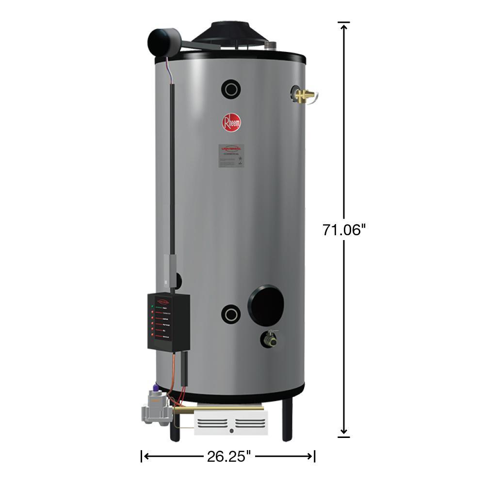 Universal Heavy Duty 72 gal. 250K BTU Commercial Natural Gas Tank Water Heater - Super Arbor