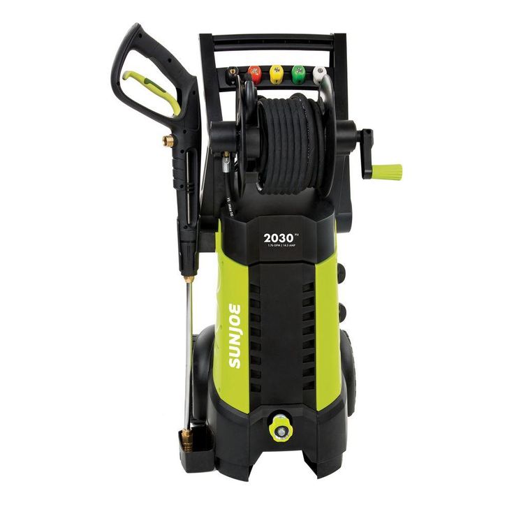 Sun Joe 2030 Max PSI 1.76 GPM 14.5 Amp Electric Pressure Washer with Hose Reel