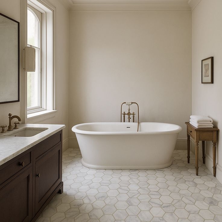 Carrara 10 in. x 12 in. x 6.35mm Ceramic Hexagon Mosaic Floor and Wall Tile (9.72 sq. ft./Case)