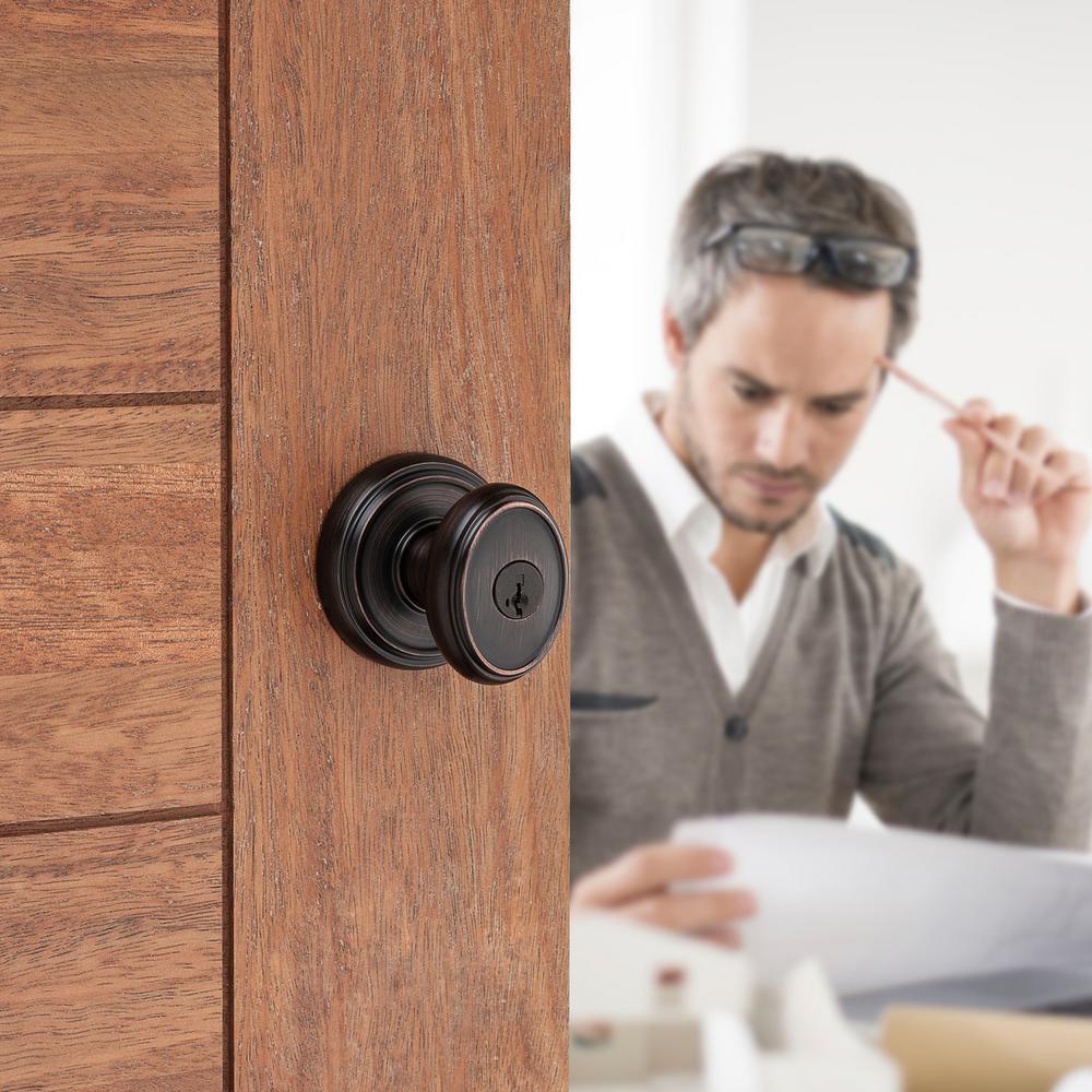 Prestige Carnaby Venetian Bronze Entry Door Knob Featuring SmartKey Security - Super Arbor
