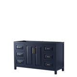 Daria 59 in. Single Bathroom Vanity Cabinet Only in White - Super Arbor
