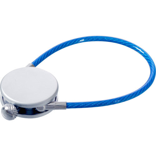 Hillman 5 in. Cable Ring with Lock – Nylon-Coated Key Ring