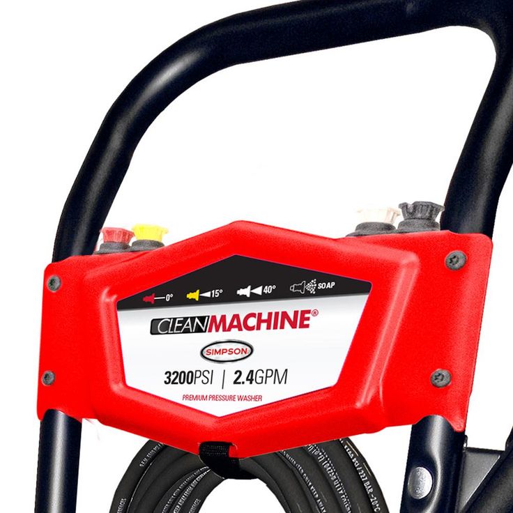 Simpson Clean Machine by SIMPSON CM61082 3200 PSI at 2.4 GPM 196cc Cold Water Residential Gas Pressure Washer