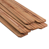 1 in. x 6 in. x 6 ft. Pressure-Treated Cedar-Tone Pine Moulded Fence Picket (6-Pack) - Super Arbor