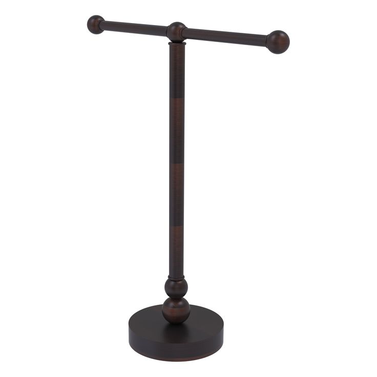 Allied Brass Vanity Top 2 Arm Guest Towel Holder in Matte White