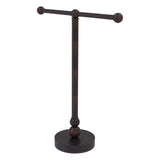 Allied Brass Vanity Top 2 Arm Guest Towel Holder in Matte White
