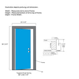 36 in. x 80 in. Internal Blinds Left-Hand Inswing Full Lite Clear Primed Steel Prehung Front Door - Super Arbor