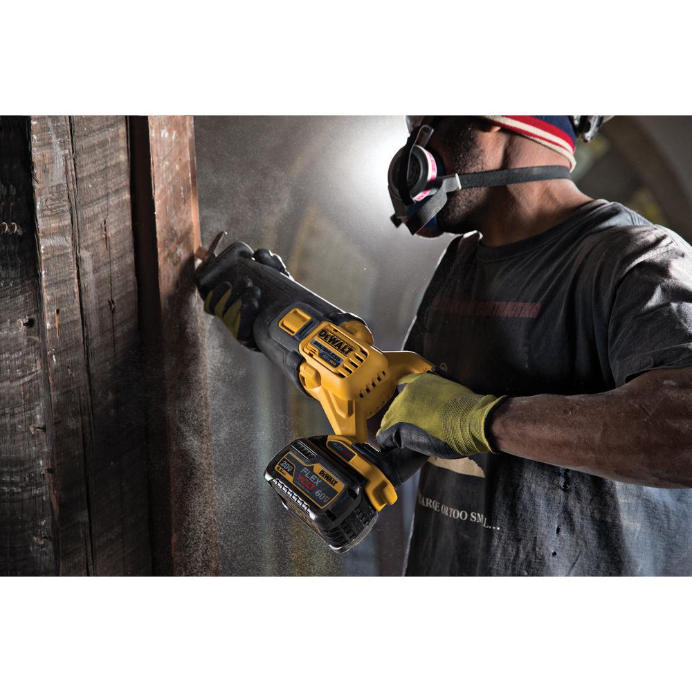 FLEXVOLT 60-Volt MAX Lithium-Ion Cordless Brushless Reciprocating Saw with (2) Batteries 2Ah and Bonus Drill/Driver - Super Arbor