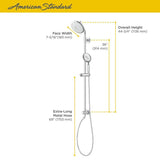 Spectra Versa 4-Spray Round 36 in. Shower System Kit with Hand Shower 1.8 GPM in Polished Chrome