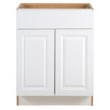 Benton Assembled 12x34.5x24.5 in. Base Cabinet with Soft Close Full Extension Drawer in White - Super Arbor
