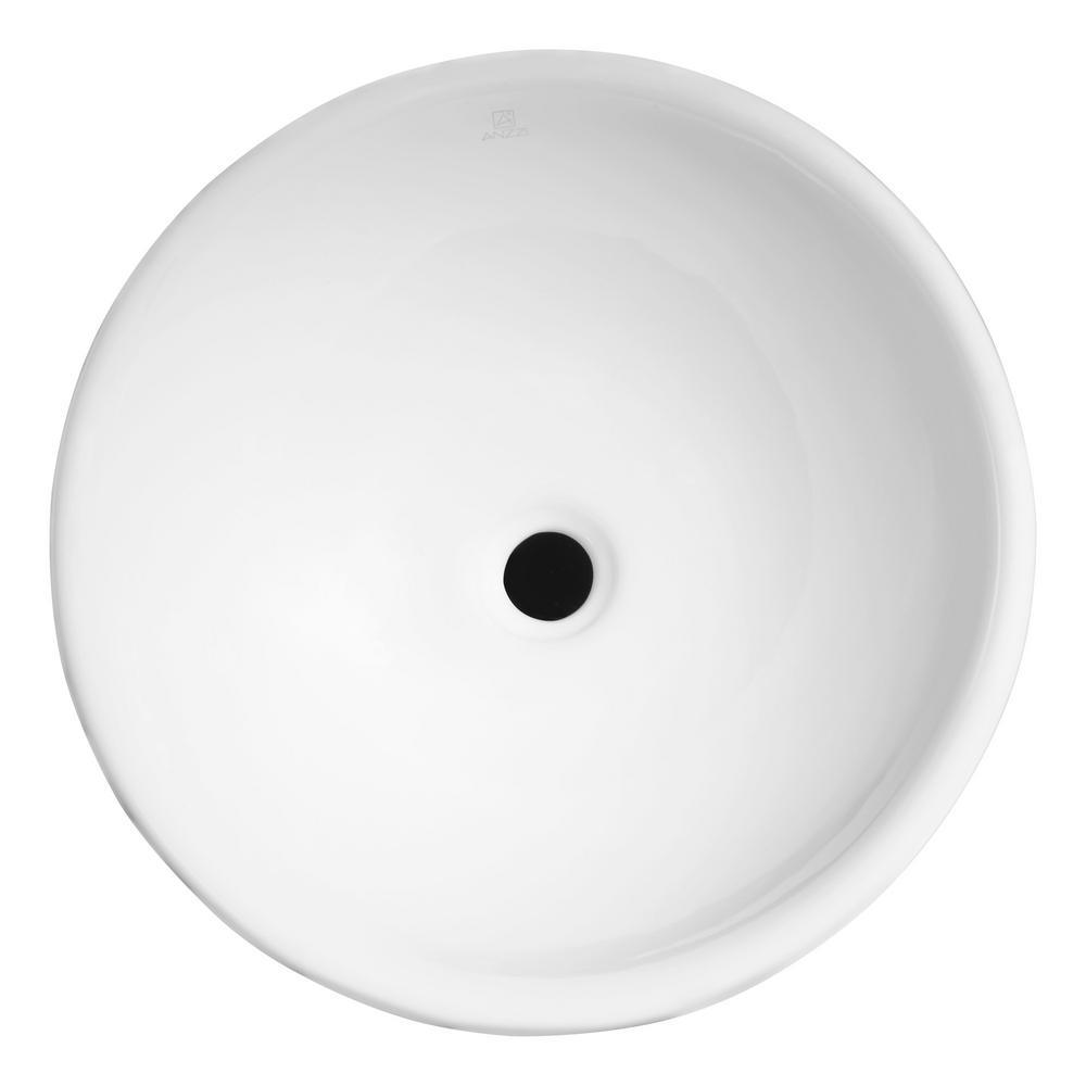 Deux Series Ceramic Vessel Sink in White - Super Arbor