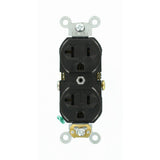20 Amp Commercial Grade Duplex Outlet, Ivory - Super Arbor