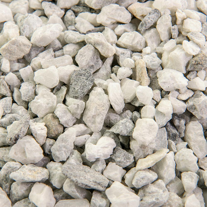 Southwest Boulder & Stone 0.50 cu. ft. 3/8 in. White Ice Bagged Landscape Rock and Pebble for Gardening, Landscaping, Driveways and Walkways