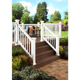 ArmorGuard Regency 72 in. White Composite Stair Rail Kit - Super Arbor