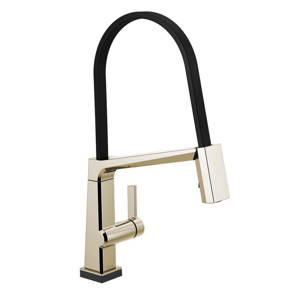 Pivotal Single-Handle Pull-Down Sprayer Kitchen Faucet with MagnaTite Docking in Arctic Stainless - Super Arbor