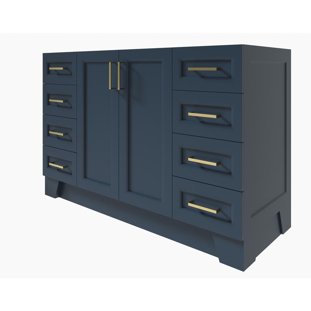 Taylor 54 in. W Vanity Cabinet Only in Midnight Blue - Super Arbor